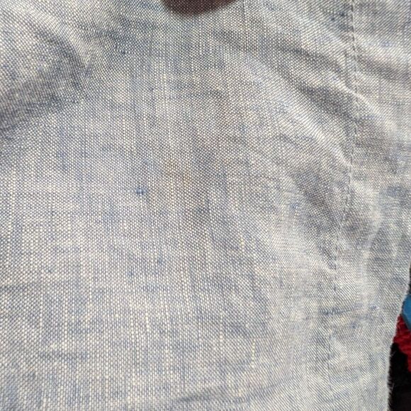 Athleta Women's Cabo Linen Wide Leg Pants Light Blue Size 2 - Picture 9 of 9